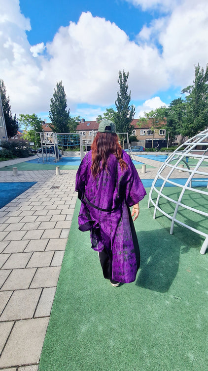 kimono 1 - tie dye purple