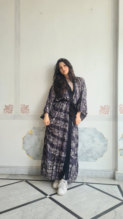 print silk kimono