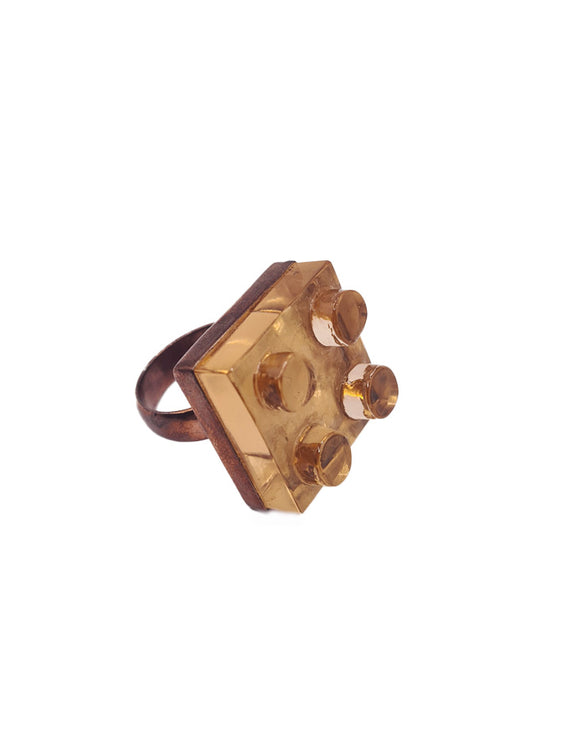 duplo glass ring handmade