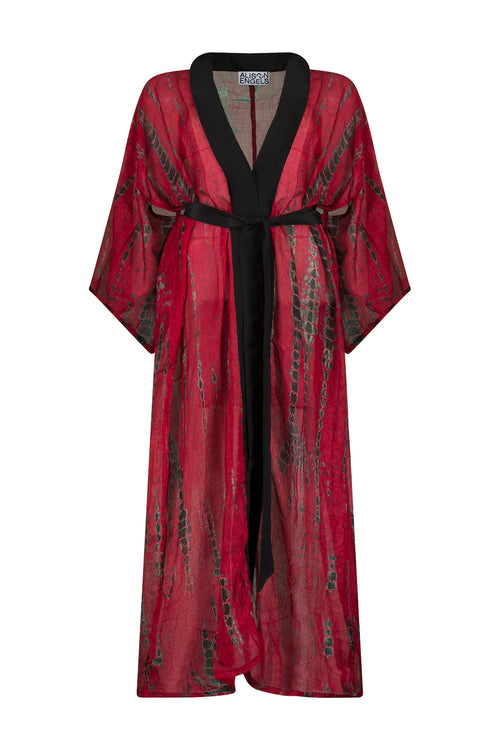 kimono 1 - crimson red