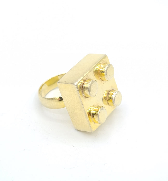 DUPLO RING gold plated